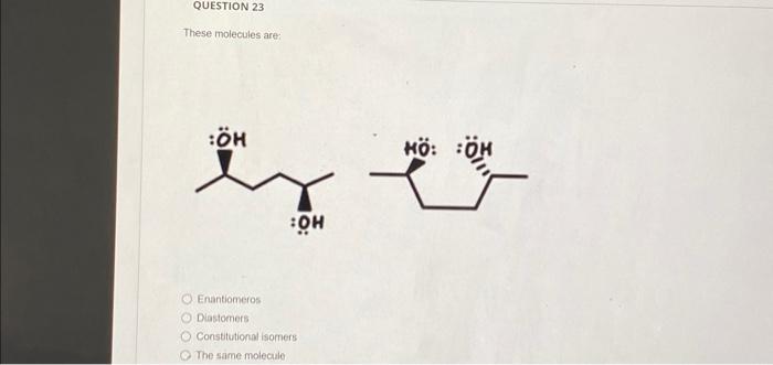 Solved What is the relationship between these two compounds? | Chegg.com