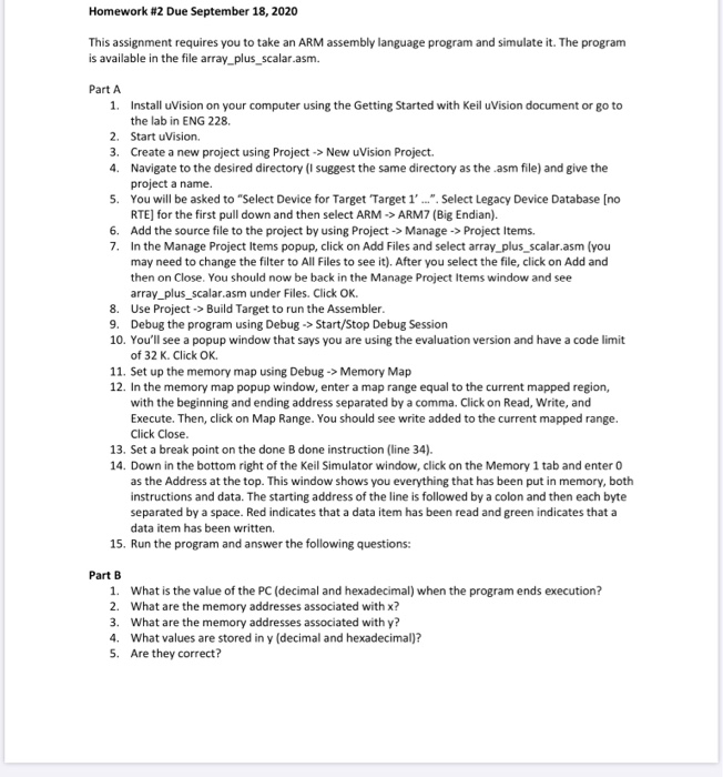 Homework #2 Due September 18, 2020 This assignment | Chegg.com