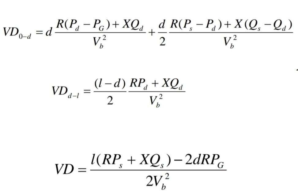 Solved Prove these formulas of drop voltage after use DG by | Chegg.com