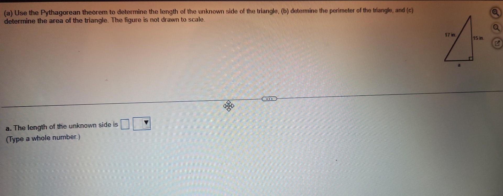 Solved (a) Use The Pythagorean Theorem To Determine The | Chegg.com