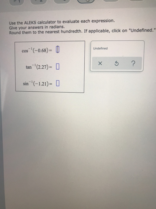 Solved Use the ALEKS calculator to evaluate each expression. | Chegg.com