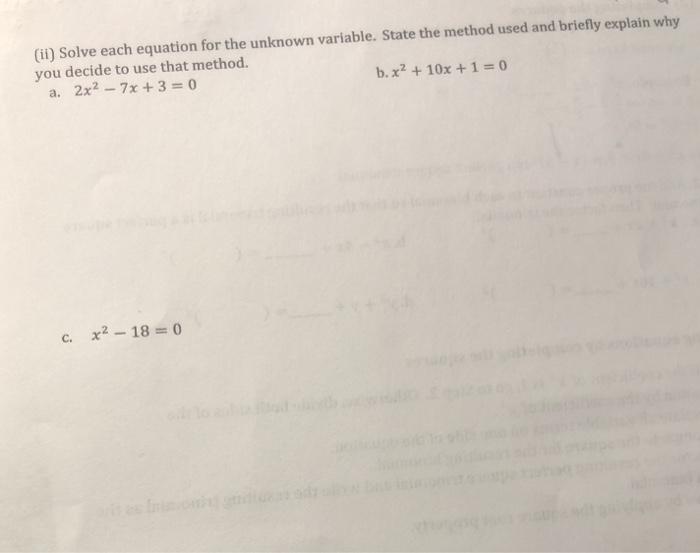 Solved (it) Solve each equation for the unknown variable. | Chegg.com