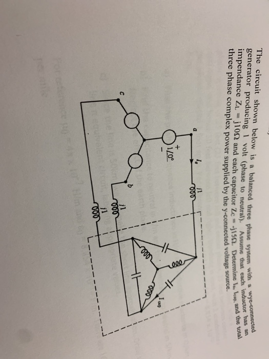 Solved The Circuit Shown Below Is A Balanced Three Phase | Chegg.com