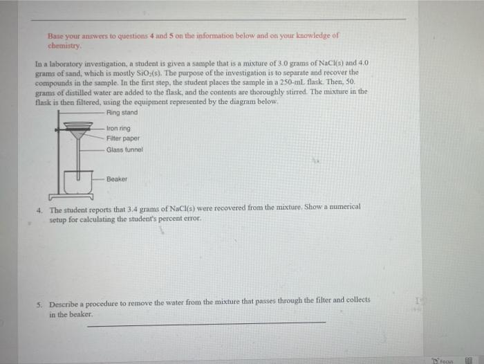 Solved 1. Base your answer to the following question on the | Chegg.com