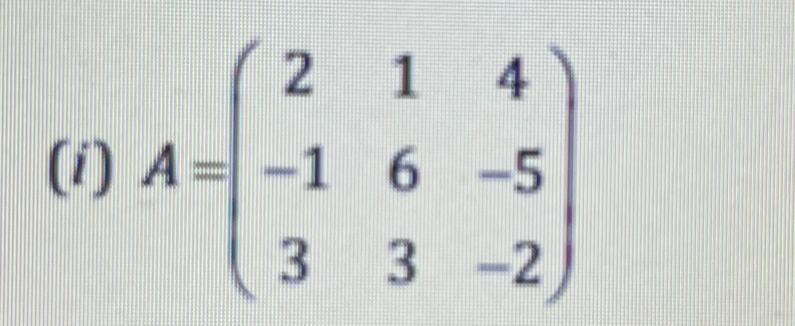 Solved The determinant of a matrix and the determinant of Chegg