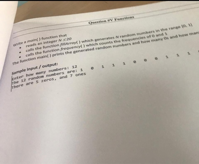 Solved Question wy Functions Write a main() function that | Chegg.com