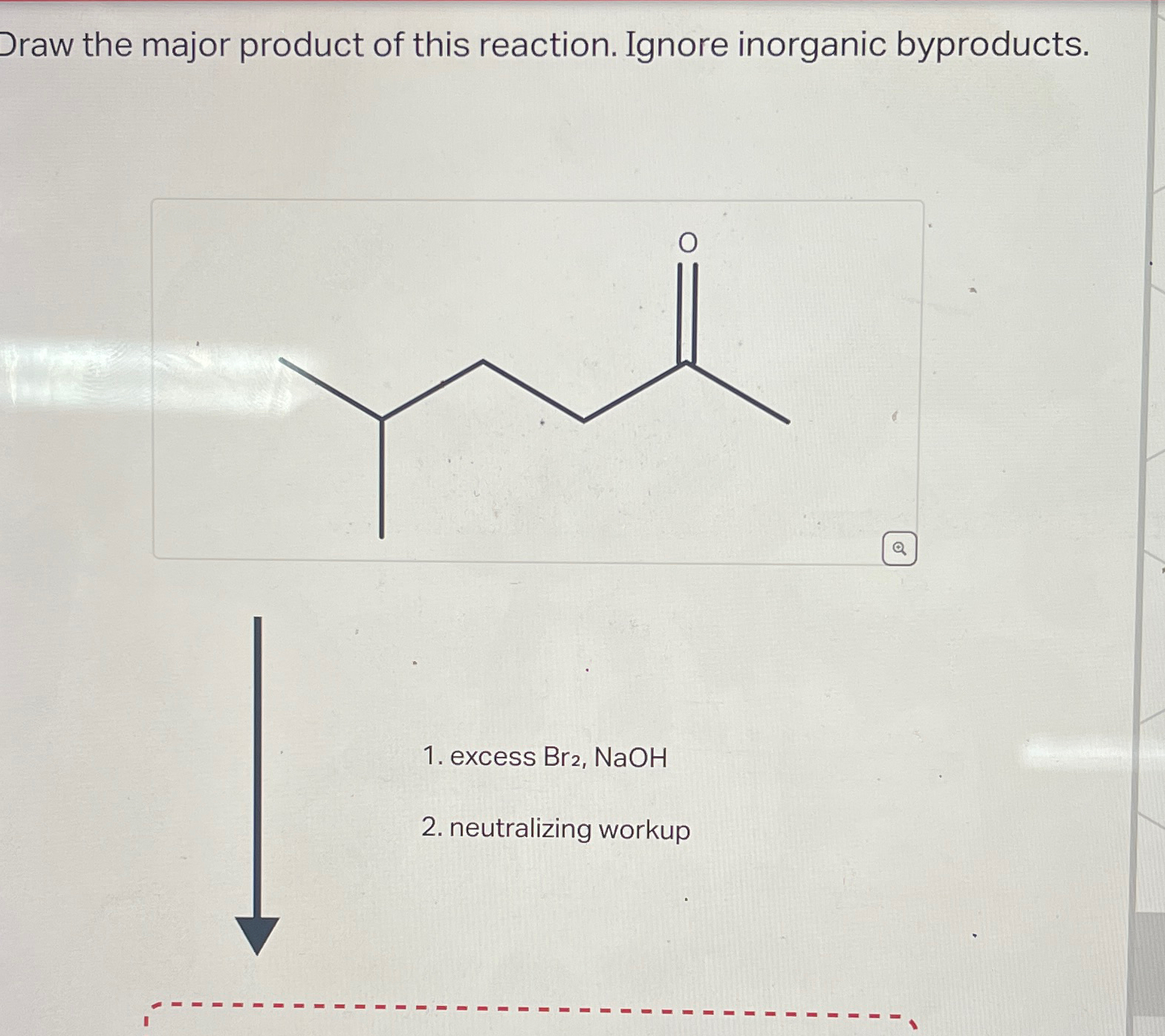 Solved Draw the major product of this reaction. Ignore | Chegg.com