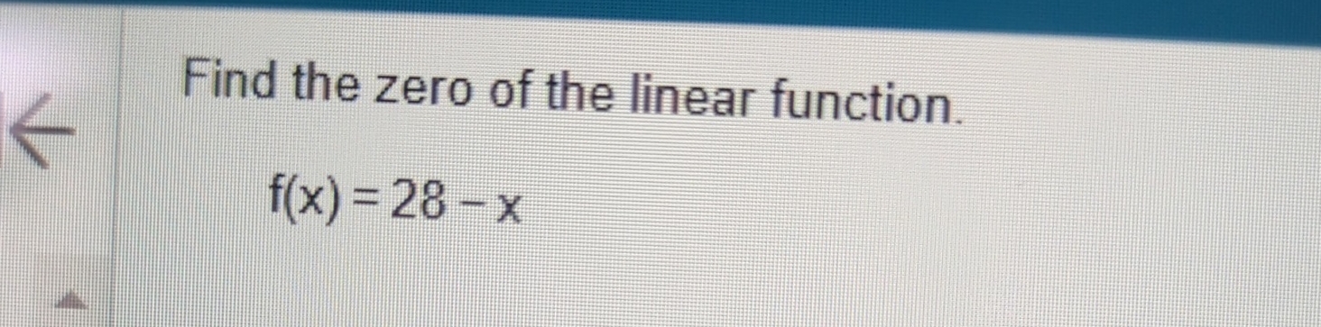 solved-find-the-zero-of-the-linear-function-f-x-28-x-chegg