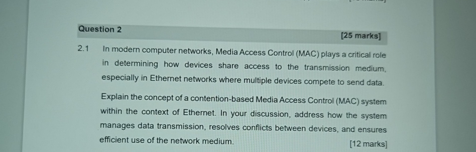 Question 2[25 ﻿marks]2.1 ﻿In modern computer | Chegg.com