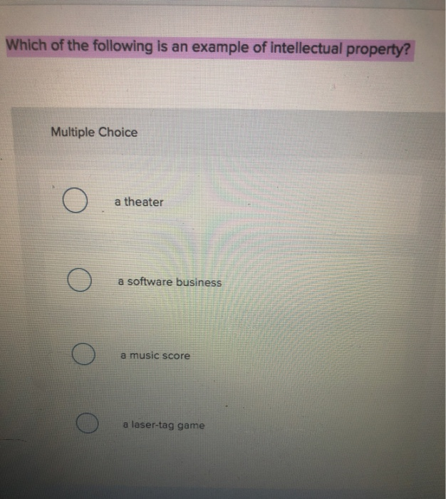 solved-which-of-the-following-is-an-example-of-intellectual-chegg