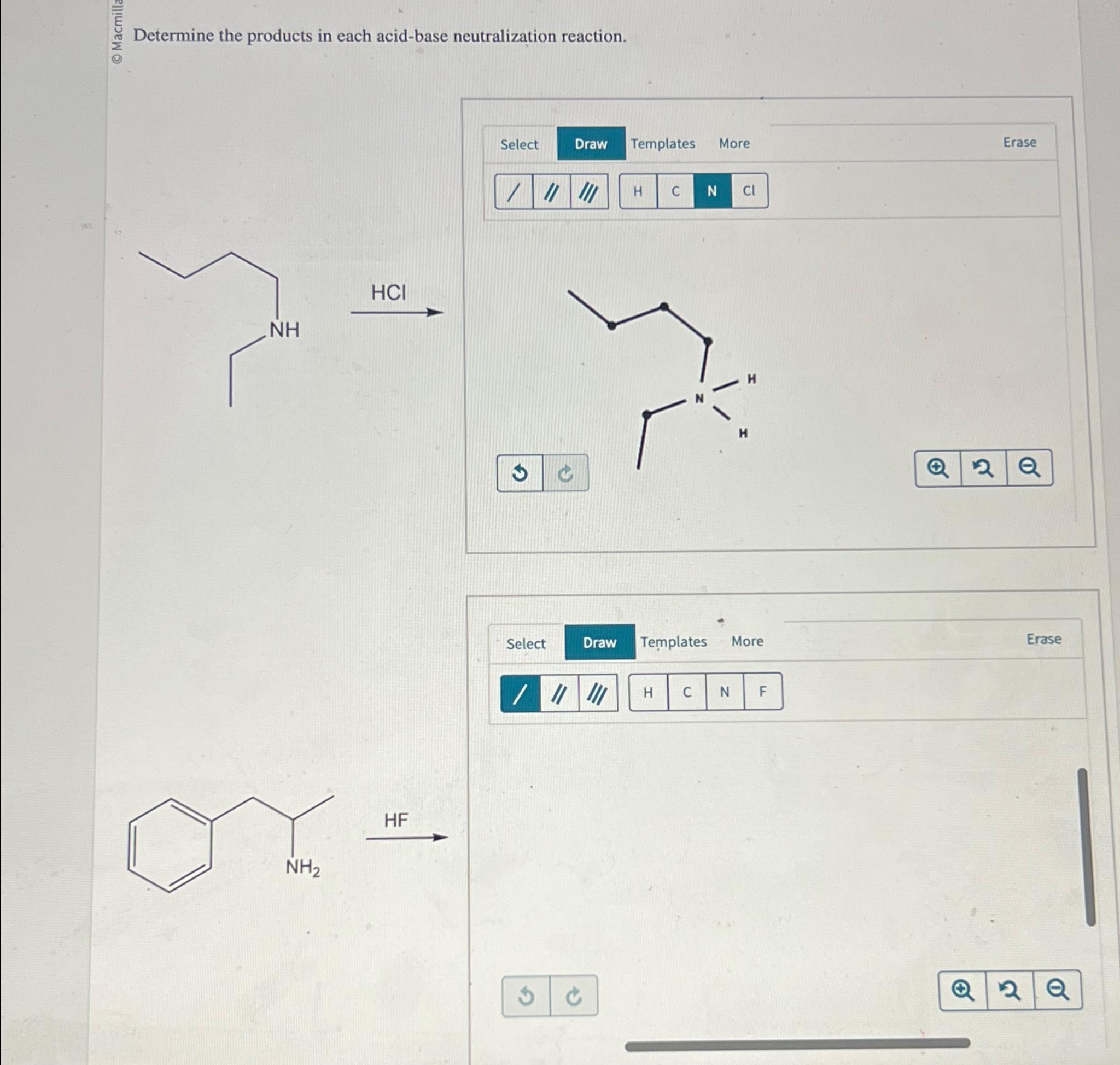 Solved Determine the products in each acid-base | Chegg.com