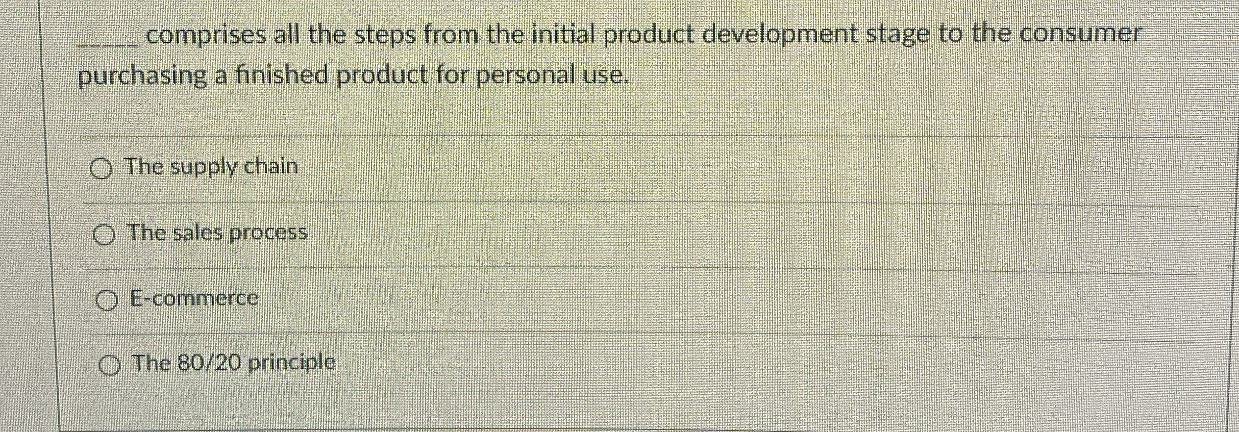 Solved q, ﻿comprises all the steps from the initial product | Chegg.com