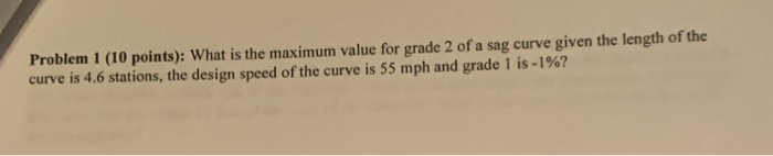 Solved Problem 1 (10 points): What is the maximum value for | Chegg.com