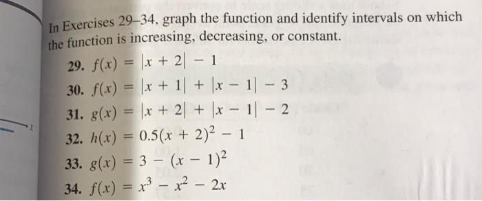 Solved In Exercises 29–34, graph the function and identify | Chegg.com