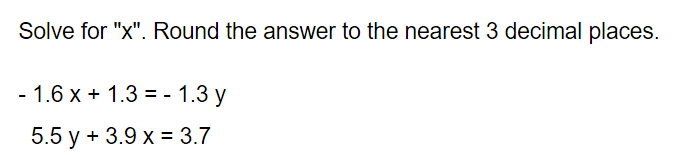 Solved Solve for "x". ﻿Round the answer to the nearest 3 | Chegg.com