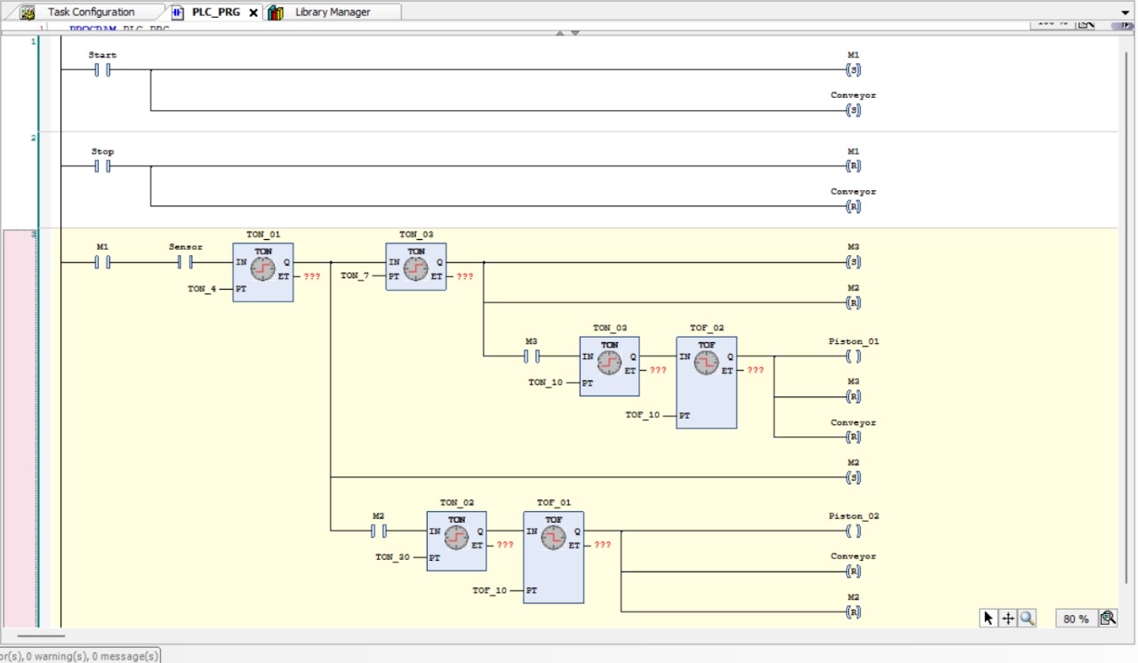Solved Explain the ladder programing in the following | Chegg.com