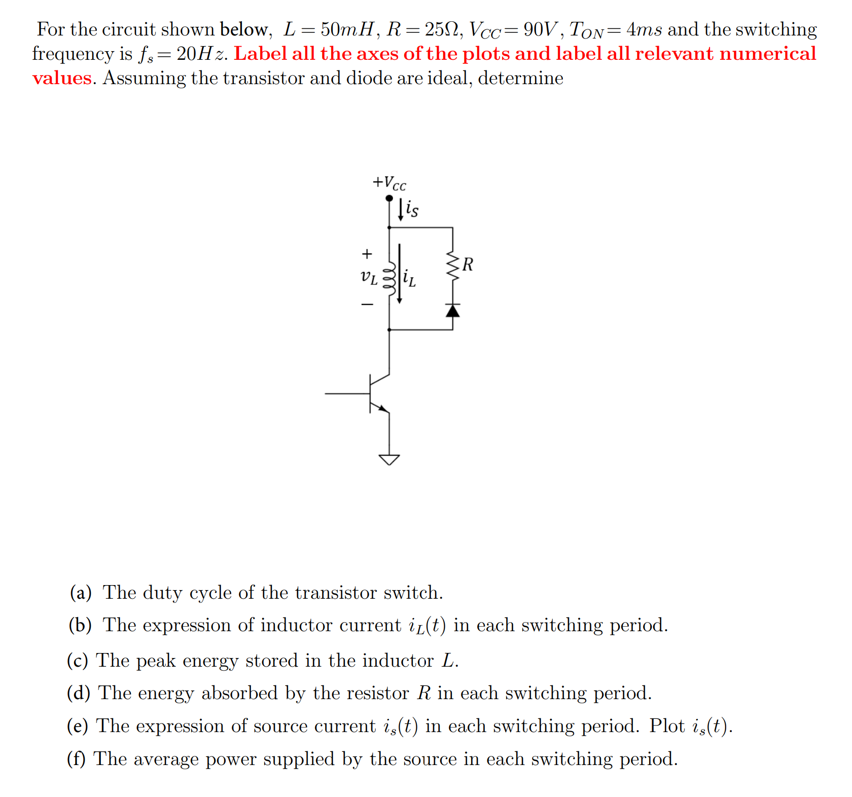 For the circuit shown below, | Chegg.com