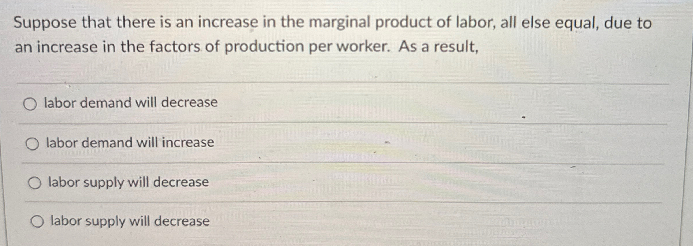 Solved Suppose that there is an increase in the marginal | Chegg.com