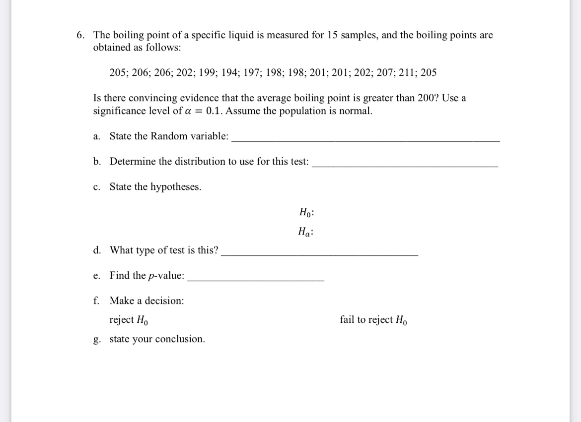 Solved The boiling point of a specific liquid is measured | Chegg.com