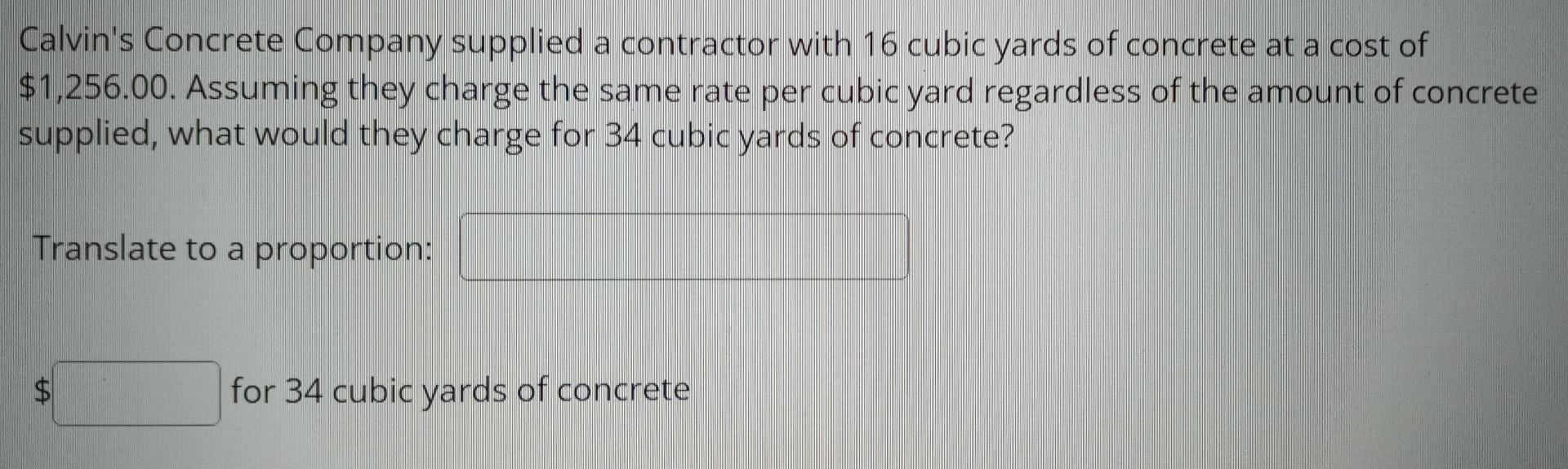 Solved Calvin's Concrete Company supplied a contractor with