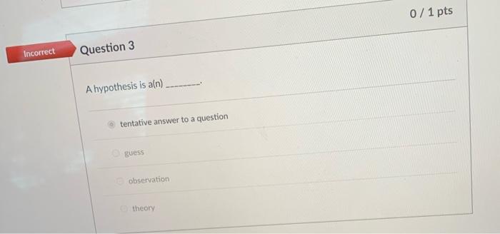 Solved In the example below, the scientific method is used | Chegg.com