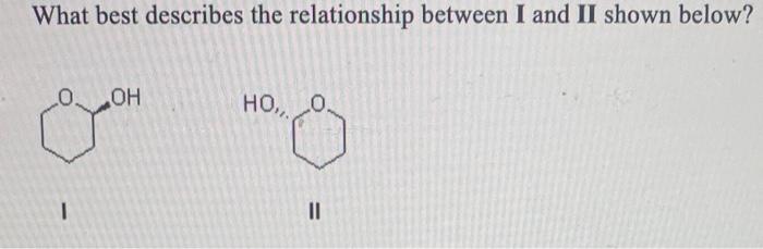Solved What best describes the relationship between I and II | Chegg.com