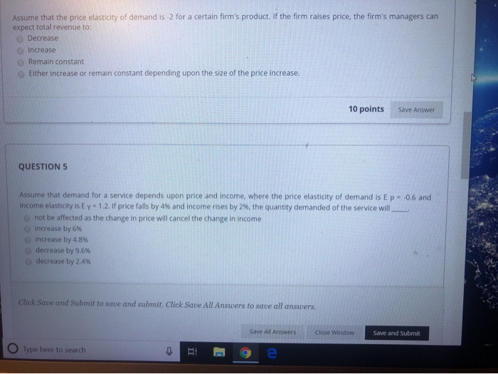 Solved QUESTION 2 When marginal revenue is zero, total | Chegg.com