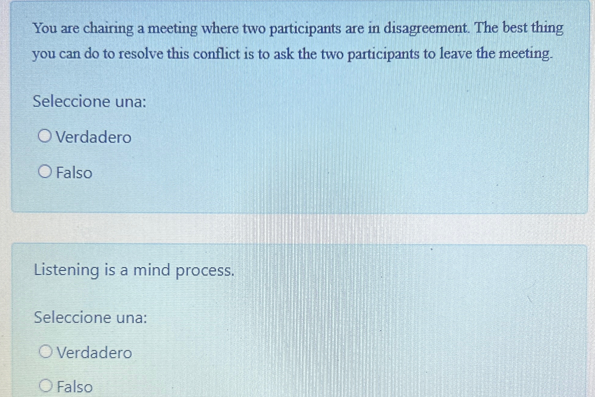 Solved You are chairing a meeting where two participants are | Chegg.com