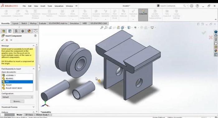 Solved SOLIDWORKS File Et View inset Tools Station Window R | Chegg.com