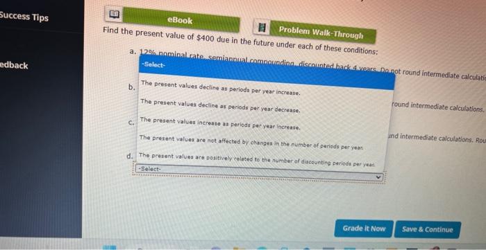 Solved 12. Problem 5.24 (Present Value for Various | Chegg.com