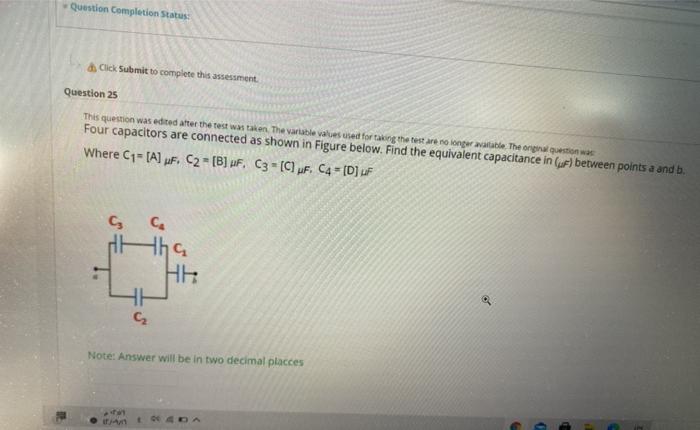 Solved Question Completion Status Click Submit to complete | Chegg.com