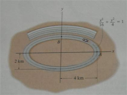 Solved The racing car travels with a constant speed of 240 | Chegg.com
