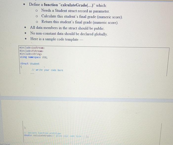 Solved PROBLEM and INSTRUCTIONS Develop a C+1 program that | Chegg.com