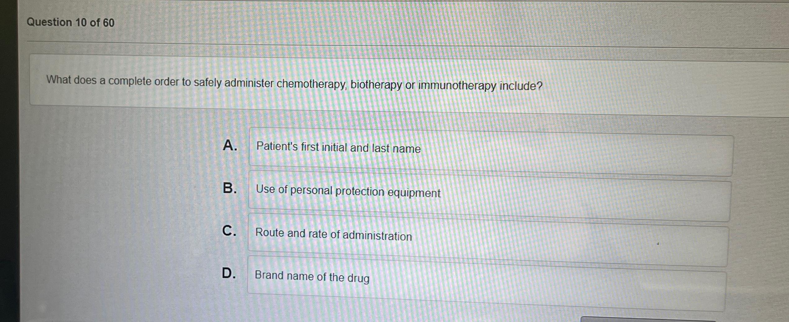 Solved Question 10 ﻿of 60What does a complete order to | Chegg.com