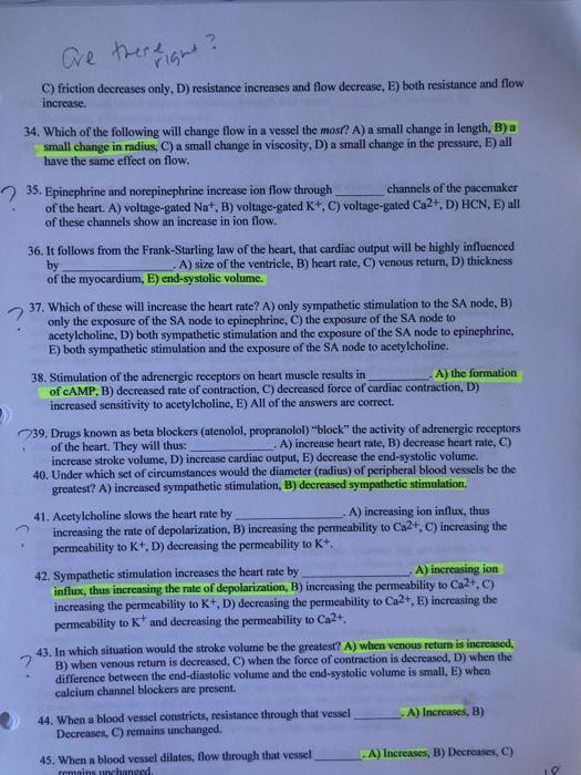 Solved Are There Right? C) Friction Decreases Only, D) | Chegg.com