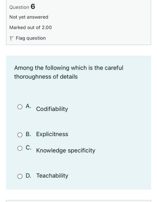 Solved Question 2 Not yet answered Marked out of 2.00 P Flag | Chegg.com