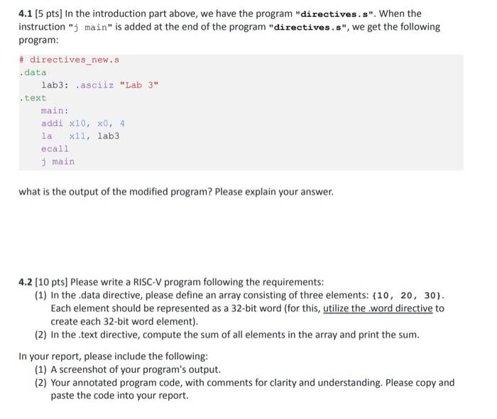 Solved 4.1 [5 pts] In the introduction part above, we have | Chegg.com