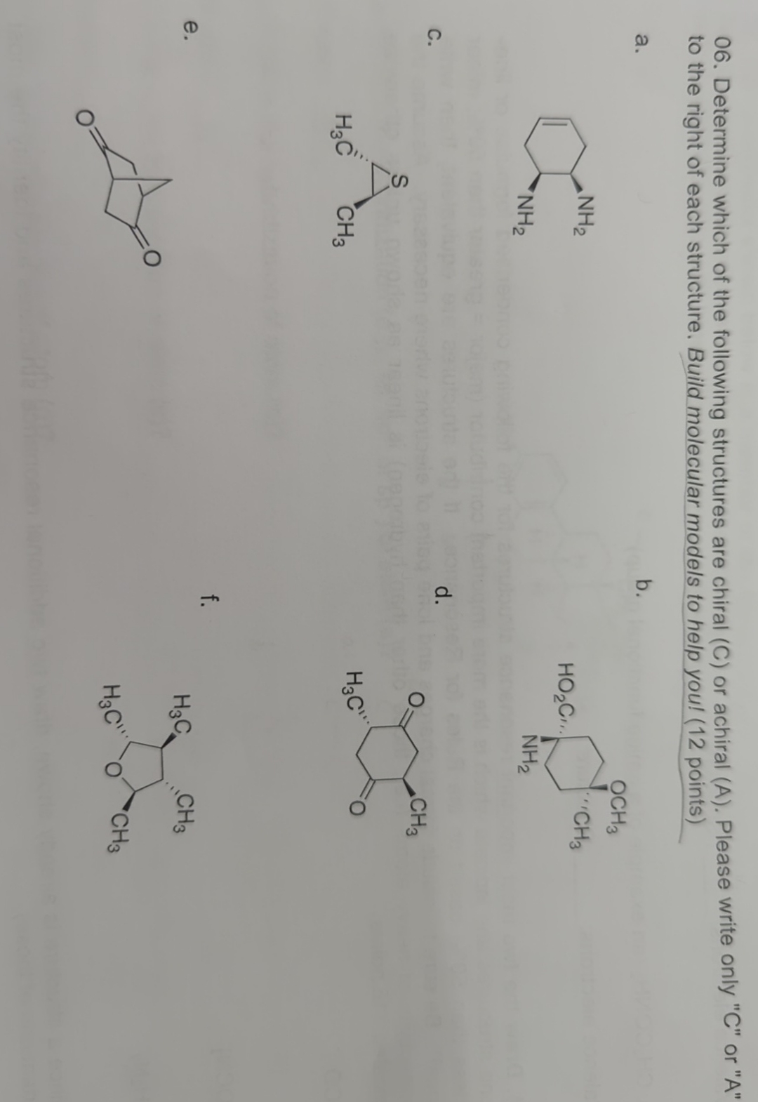 Solved Determine which of the following structures are | Chegg.com