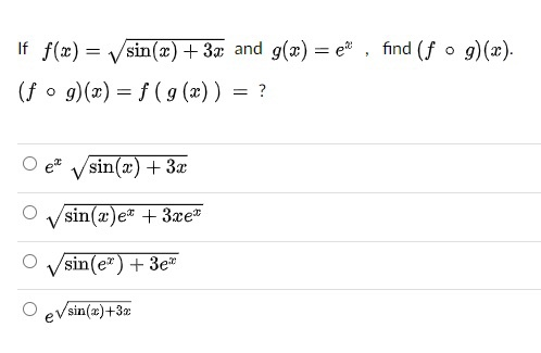 Solved The Chain Rule In Prime Notation Is Written Fog Chegg Com