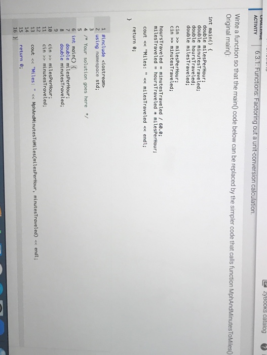 Solved CHALLENGE ACTIVITY 6.3.1: Functions: Factoring out a | Chegg.com