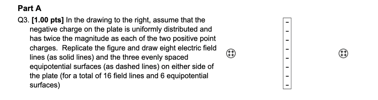 Solved Part AQ3. [1.00 ﻿pts] ﻿In the drawing to the right, | Chegg.com