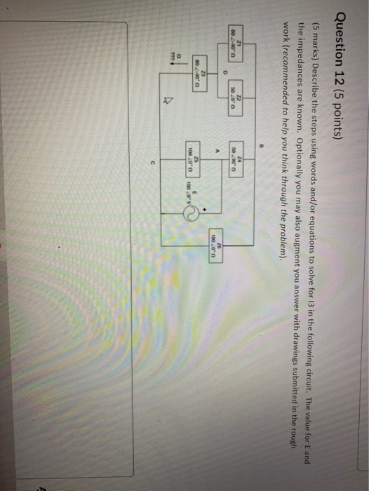 Solved Question 12 5 Points 5 Marks Describe The Steps 1766