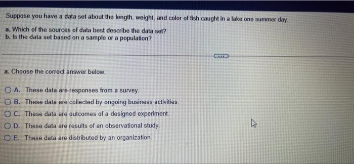 Solved Suppose you have a data set about the length, weight, | Chegg.com