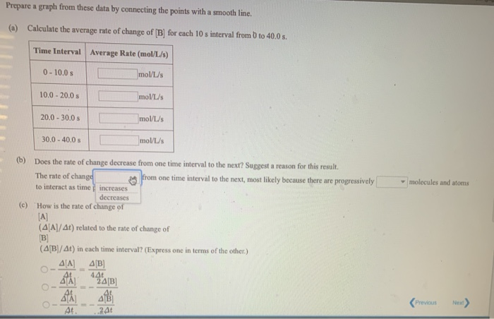 Solved Experimental data are listed here for a reaction of | Chegg.com