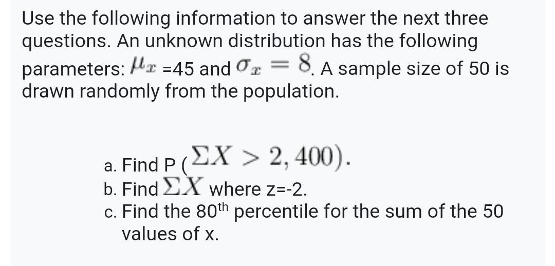 Solved Use The Following Information To Answer The Next | Chegg.com