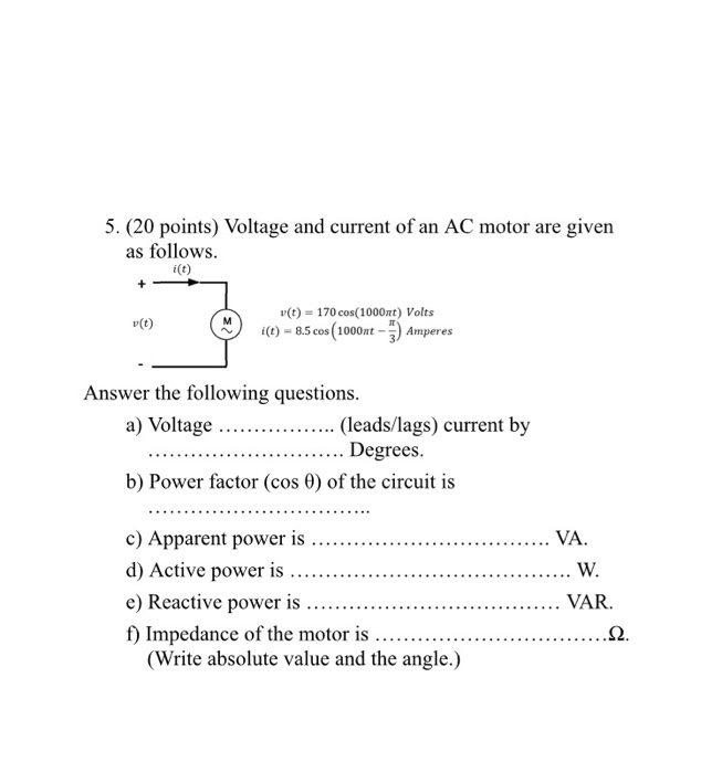 solved-voltage-and-current-of-an-ac-motor-are-given-as-chegg