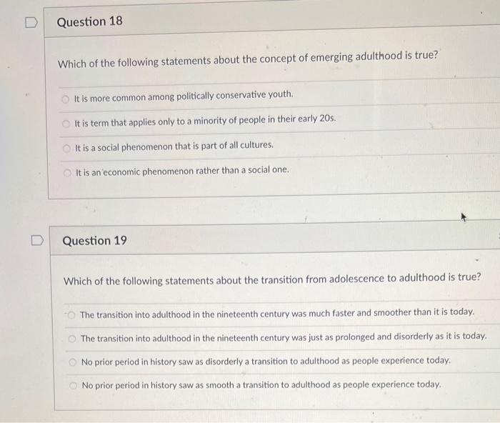 Solved Which of the following statements about the concept | Chegg.com