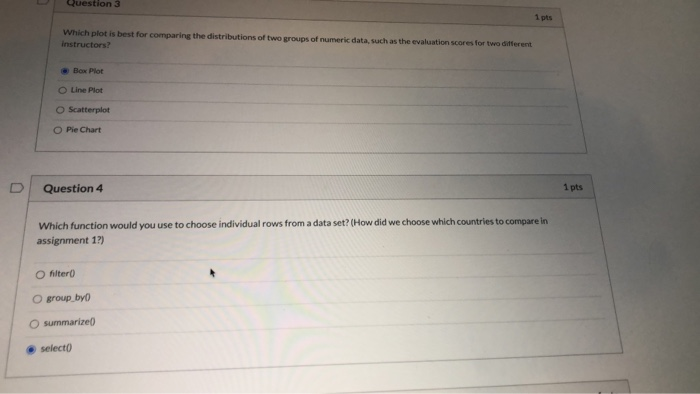 Solved U Question 1 Questions 1 pts Time Running Which of | Chegg.com