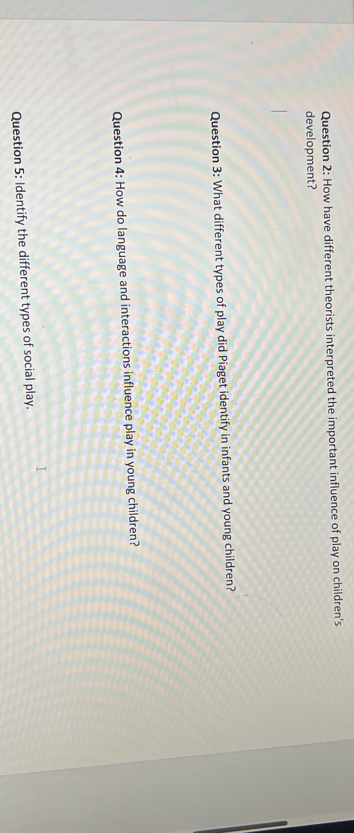 Solved Question 2 How have different theorists interpreted