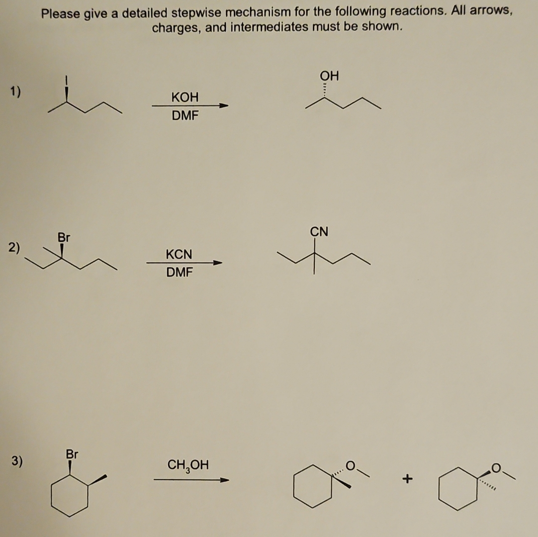 Solved Please give a detailed stepwise mechanism for the | Chegg.com